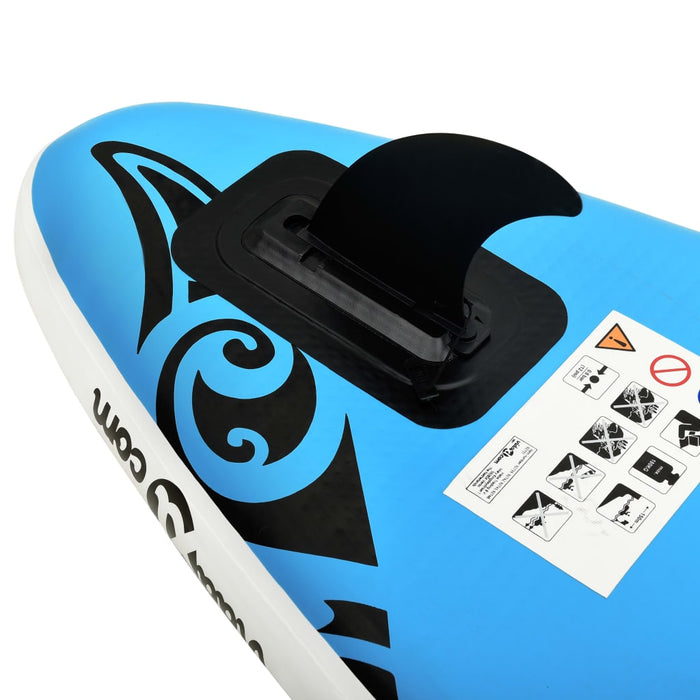 vidaXL || vidaXL Inflatable Stand Up Paddleboard Set 120.1"x29.9"x5.9" Blue