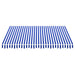 vidaXL || vidaXL Awning Top Sunshade Canvas Blue & White 118.1"x98.4"