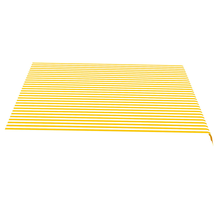 vidaXL || vidaXL Replacement Fabric for Awning Yellow and White 13.1'x11.5'