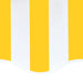 vidaXL || vidaXL Replacement Fabric for Awning Yellow and White 13.1'x11.5'