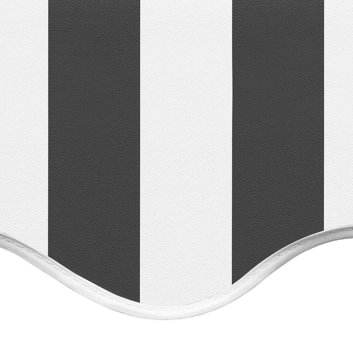 vidaXL || vidaXL Replacement Fabric for Awning Anthracite and White 11.5'x8.2'