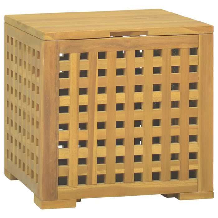vidaXL || vidaXL Rope Box 15.7"x15.7"x15.7" Solid Wood Teak