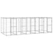 vidaXL || vidaXL Outdoor Dog Kennel Galvanized Steel with Roof 130.2 ft²