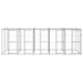 vidaXL || vidaXL Outdoor Dog Kennel Galvanized Steel with Roof 130.2 ft²