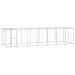 vidaXL || vidaXL Outdoor Dog Kennel Galvanized Steel with Roof 182.3 ft²