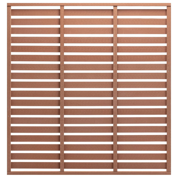 vidaXL || vidaXL Fence Panel WPC 70.9"x70.9" Brown