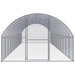 vidaXL || vidaXL Outdoor Chicken Coop 9.8'x39.4'x6.6' Galvanized Steel
