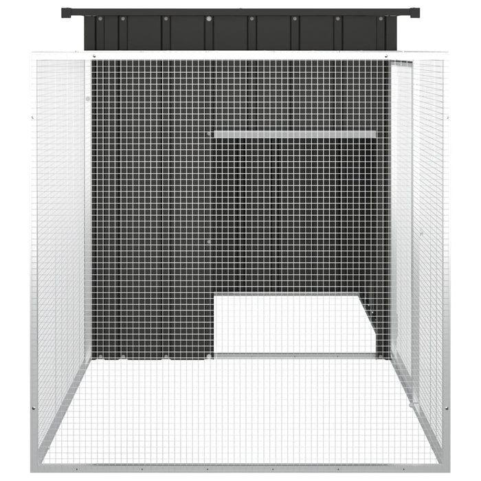 vidaXL || vidaXL Chicken Cage Anthracite 78.7"x35.8"x39.4" Galvanized Steel