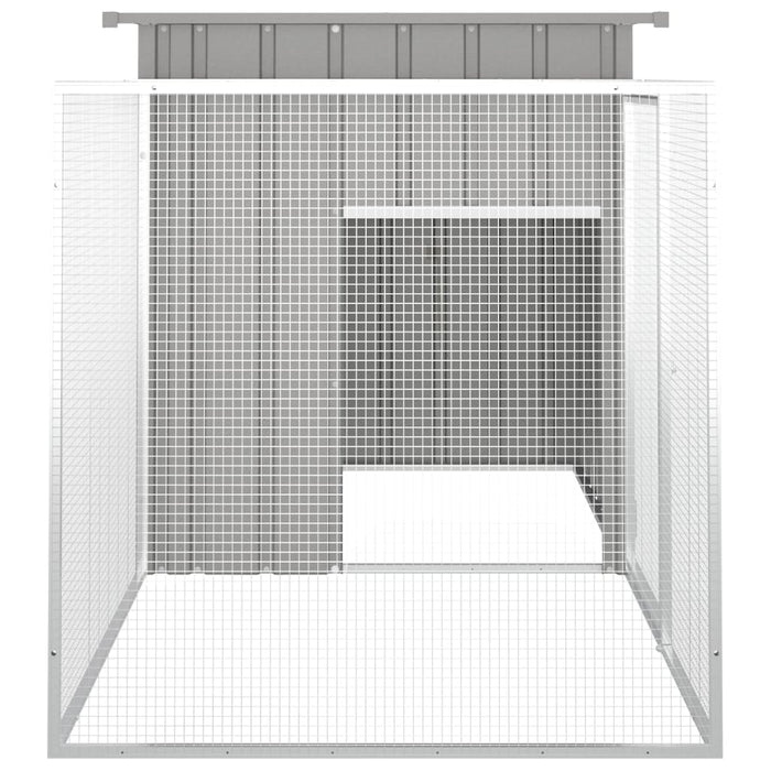 vidaXL || vidaXL Chicken Cage Gray 78.7"x35.8"x39.4" Galvanized Steel