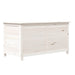 vidaXL || vidaXL Patio Cushion Box White 39.4"x19.7"x22" Solid Wood Fir