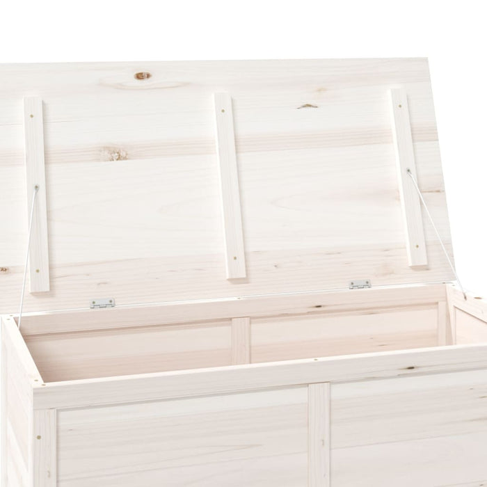 vidaXL || vidaXL Patio Cushion Box White 39.4"x19.7"x22" Solid Wood Fir