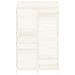 vidaXL || vidaXL Garden Shed White 40.2"x20.5"x68.7" Solid Wood Fir