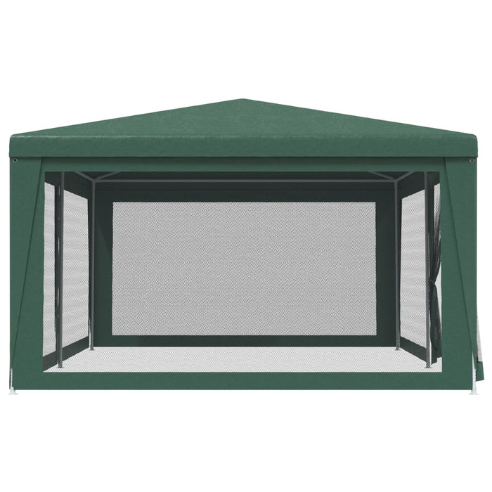vidaXL || vidaXL Party Tent with 6 Mesh Sidewalls Green 19.7'x13.1' HDPE