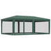 vidaXL || vidaXL Party Tent with 6 Mesh Sidewalls Green 19.7'x13.1' HDPE