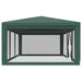 vidaXL || vidaXL Party Tent with 8 Mesh Sidewalls Green 29.5'x13.1' HDPE
