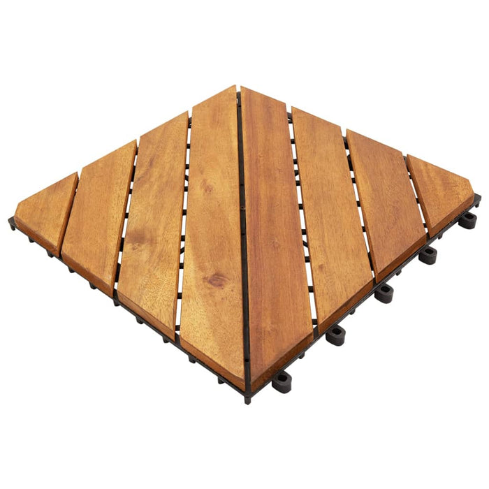 vidaXL || vidaXL Decking Tiles 30 pcs Brown 11.8"x11.8" Solid Wood Acacia