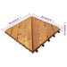 vidaXL || vidaXL Decking Tiles 30 pcs Brown 11.8"x11.8" Solid Wood Acacia