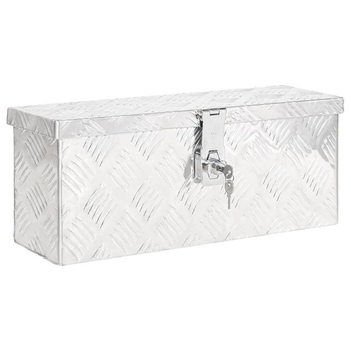 vidaXL || vidaXL Storage Box Silver 19.7"x5.9"x8.1" Aluminum