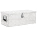 vidaXL || vidaXL Storage Box Silver 27.6"x12.2"x10.6" Aluminum