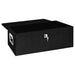 vidaXL || vidaXL Storage Box Black 35.4"x18.5"x13.2" Aluminum