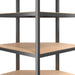 vidaXL || vidaXL 4-Layer Corner Shelf Anthracite Steel&Engineered Wood
