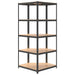 vidaXL || vidaXL 5-Layer Corner Shelf Anthracite Steel&Engineered Wood