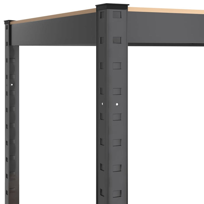 vidaXL || vidaXL 5-Layer Work Table with Shelves Anthracite Steel&Engineered Wood
