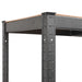 vidaXL || vidaXL 5-Layer Heavy-duty Corner Shelf Gray Steel&Engineered Wood