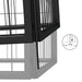 vidaXL || vidaXL 40-Panel Dog Playpen Black 19.7"x39.4" Powder-coated Steel