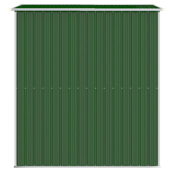 vidaXL || vidaXL Garden Shed Green 75.6"x75.2"x87.8" Galvanized Steel