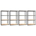 vidaXL || vidaXL 4-Layer Shelves 4 pcs Anthracite Steel&Engineered Wood