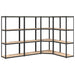 vidaXL || vidaXL 4-Layer Shelves 4 pcs Anthracite Steel&Engineered Wood