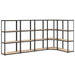 vidaXL || vidaXL 4-Layer Shelves 5 pcs Anthracite Steel&Engineered Wood