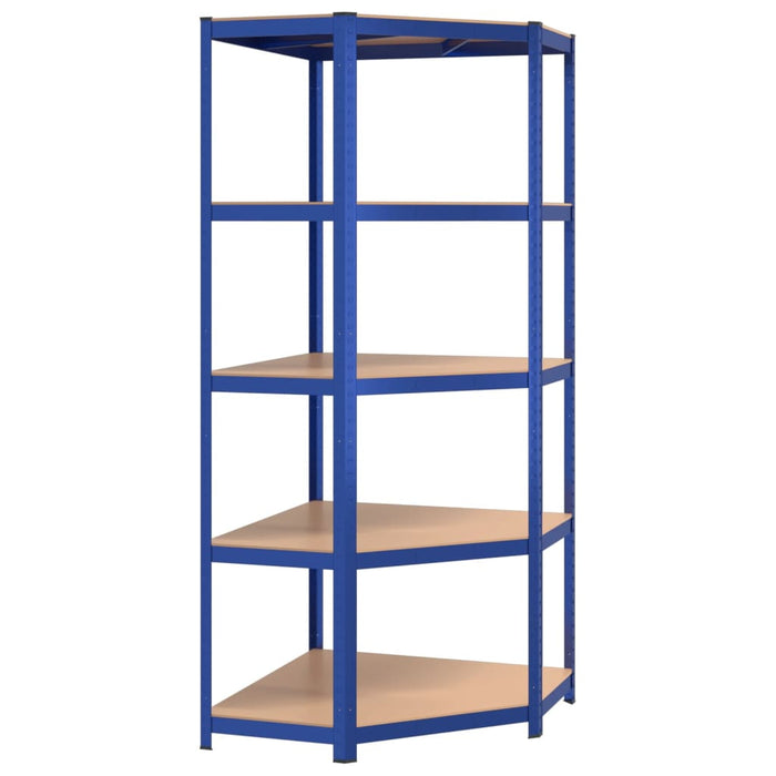 vidaXL || vidaXL 5-Layer Shelves 4 pcs Blue Steel&Engineered Wood