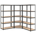 vidaXL || vidaXL 5-Layer Shelves 3 pcs Anthracite Steel&Engineered Wood