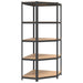 vidaXL || vidaXL 5-Layer Shelves 4 pcs Anthracite Steel&Engineered Wood
