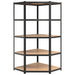 vidaXL || vidaXL 5-Layer Heavy-duty Shelves 2 pcs Gray Steel&Engineered Wood