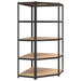 vidaXL || vidaXL 5-Layer Heavy-duty Shelves 3 pcs Gray Steel&Engineered Wood