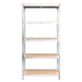vidaXL || vidaXL 5-Layer Shelves 2 pcs Silver Steel&Engineered Wood