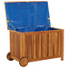 vidaXL || vidaXL Patio Storage Box with Wheels 35.4"x19.7"x22.8" Solid Wood Acacia
