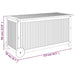 vidaXL || vidaXL Patio Storage Box with Wheels 44.5"x19.7"x22.8" Solid Wood Acacia