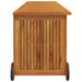 vidaXL || vidaXL Patio Storage Box with Wheels 59.1"x19.7"x22.8" Solid Wood Acacia