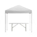 Flash Furniture || 8'x8' White Pop Up Event Tent with Carry Bag and 6-Foot Bi-Fold Folding Table - Tailgate Tent Set