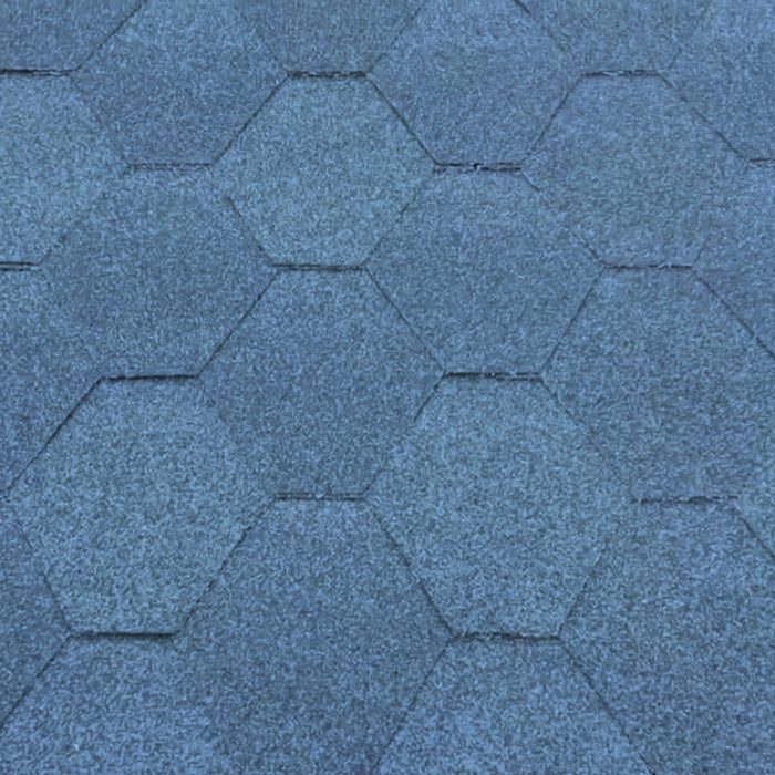 Aleko Products || Weather-Resistant Bitumen Roof Shingle Replacement for 93 x 72 x 75 Inch Barrel Saunas - Blue