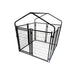 Aleko Products || Expandable Heavy Duty Dog Kennel and Playpen Kit with Roof and Rain Cover - 5 x 5 x 4 Feet - Black
