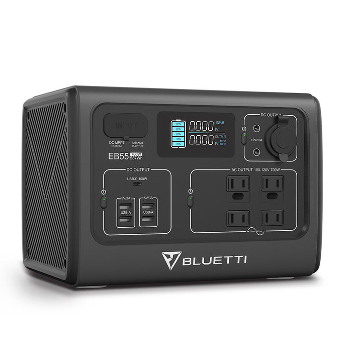 Bluetti || BLUETTI EB55 Portable Power Station | 700W 537Wh