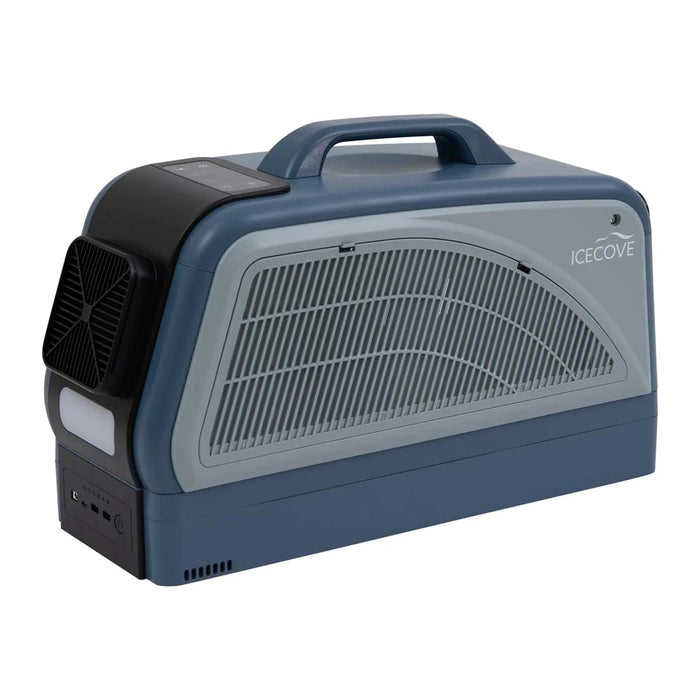 Sunjoy || IceCove Portable Air Conditioner for Outdoor Tents, Campervans, Trailers, and Indoors AC + 1 Power Bank Blue