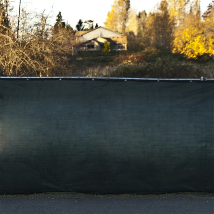 Aleko Products || Privacy Mesh Fabric Screen Fence with Grommets - 6 x 150 Feet - Dark Green
