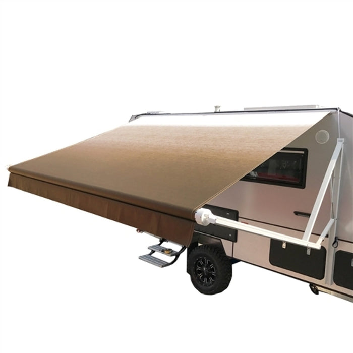 Aleko Products || RV Awning Fabric Replacement - 21 X 8 ft (6.4 x 2.4 m) - Brown Fade