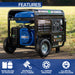 DuroMax || DuroMax 12000-Watt 18 HP Portable Hybrid Gas Propane Generator XP12000EH
